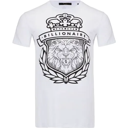 Logo Print Cotton T-Shirt , male, Sizes: S, XS - Billionaire - Modalova