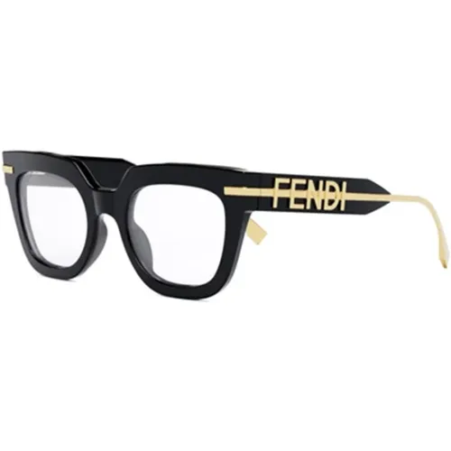 Geometric Eyeglasses with Unique Design , female, Sizes: 50 MM - Fendi - Modalova