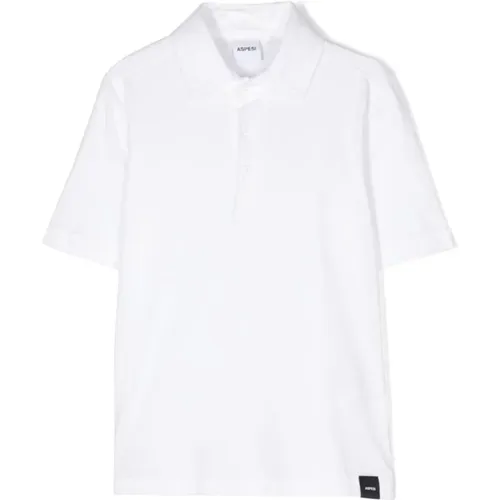 Weiße Baumwoll-Polo-Shirt Aspesi - Aspesi - Modalova