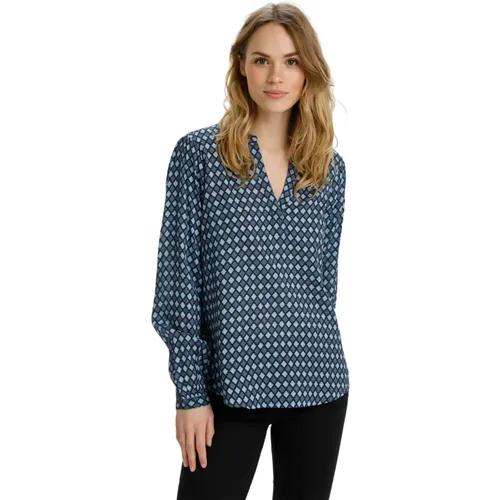 Bluse mit langen Ärmeln in Midnight Marine - Kaffe - Modalova