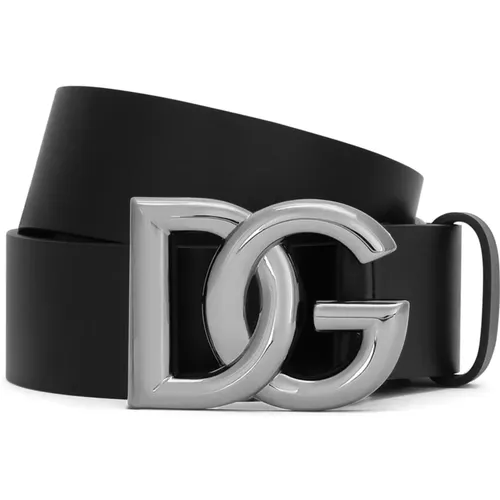 Designer Belts Collection , male, Sizes: 105 CM, 100 CM, 95 CM, 90 CM, 110 CM - Dolce & Gabbana - Modalova