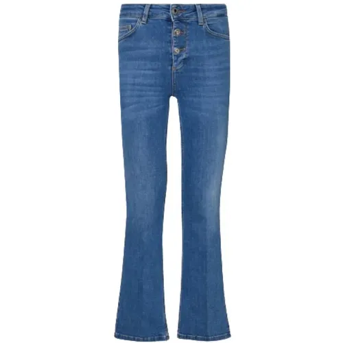 High Waist Crop Flare Jeans , Damen, Größe: W24 - Liu Jo - Modalova