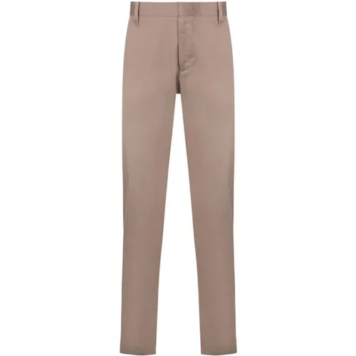 Slim-cut Dove Grey Tailored Trousers , male, Sizes: S, L, 3XL - Emporio Armani - Modalova