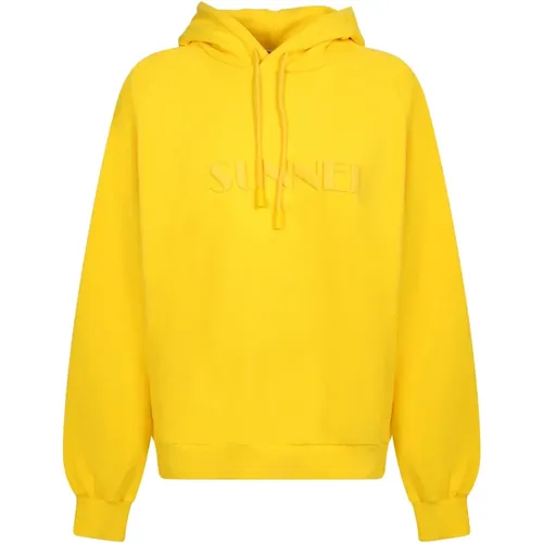 Basic hoodie by , female, Sizes: XS, 2XS - Sunnei - Modalova