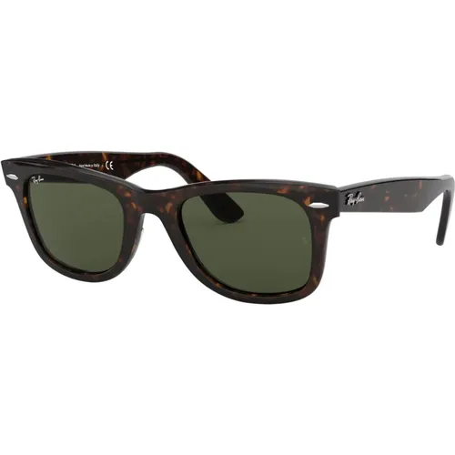 Classic Wayfarer Sunglasses Tortoise/Green , male, Sizes: 52 MM - Ray-Ban - Modalova
