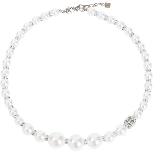 Perlen Kristall Halskette Metallic Ss24 - Givenchy - Modalova