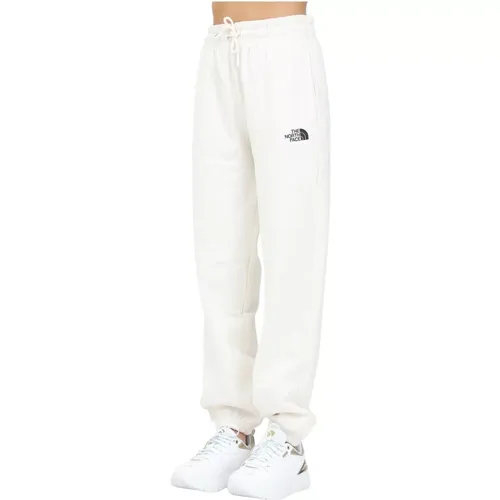 Essentielle Sportliche Weiße Joggers , Damen, Größe: S - The North Face - Modalova