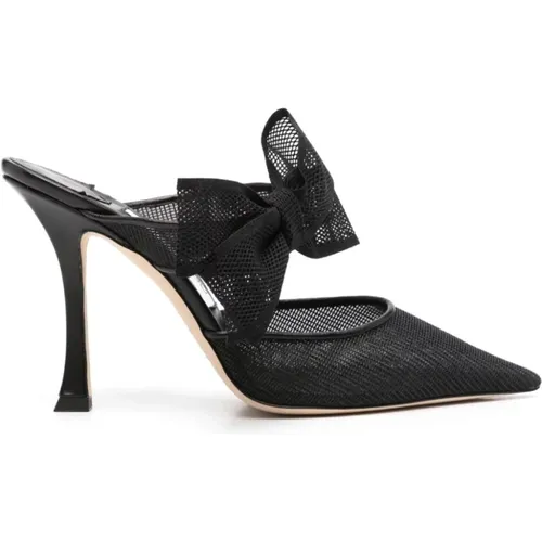 Schwarzer Nylon-Bare-Bow-Stil - Jimmy Choo - Modalova