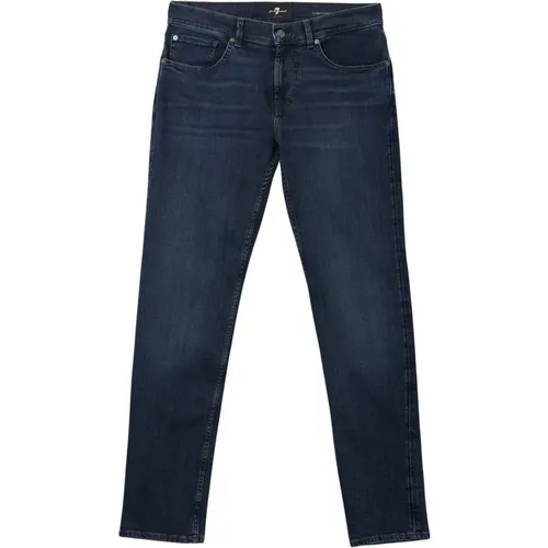 Stretch Tek Slim Jeans Dunkelblau - 7 For All Mankind - Modalova