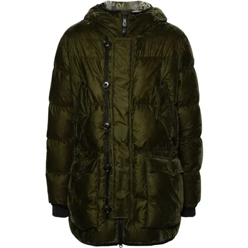 Hammond Parka Velvet Effect , male, Sizes: M, L - Peuterey - Modalova