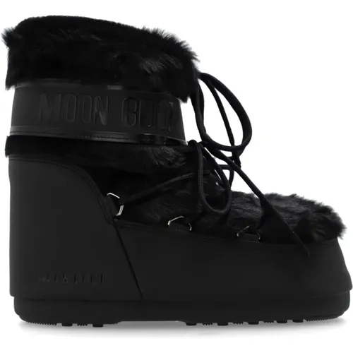 Schneestiefel Icon Low Faux Fur , Damen, Größe: 39 EU - moon boot - Modalova