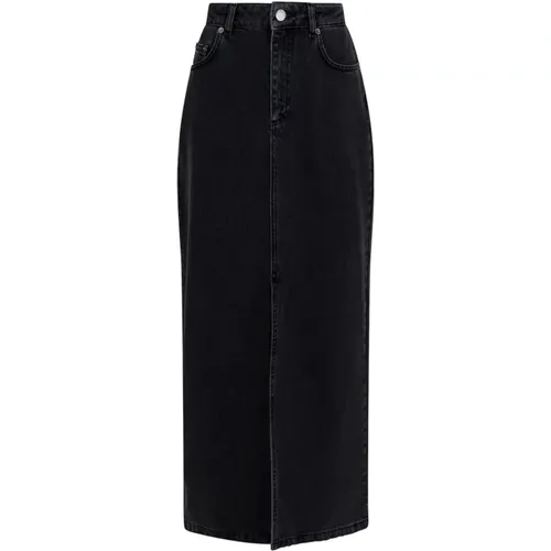Maxi Denim Skirt - , female, Sizes: XS - NEO NOIR - Modalova