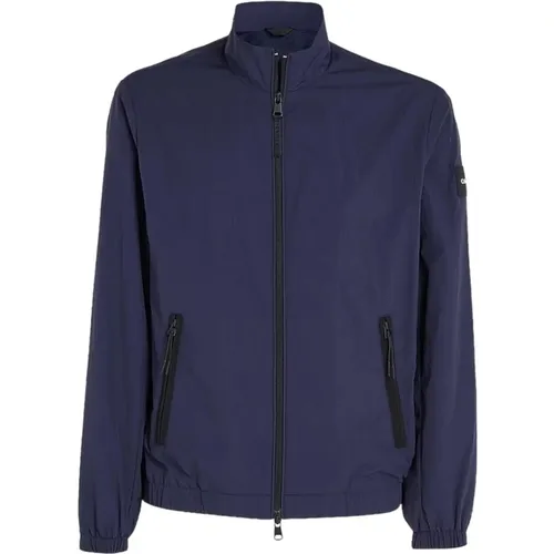 Night Sky Crinkle Nylon Jacket , male, Sizes: M, S - Calvin Klein - Modalova