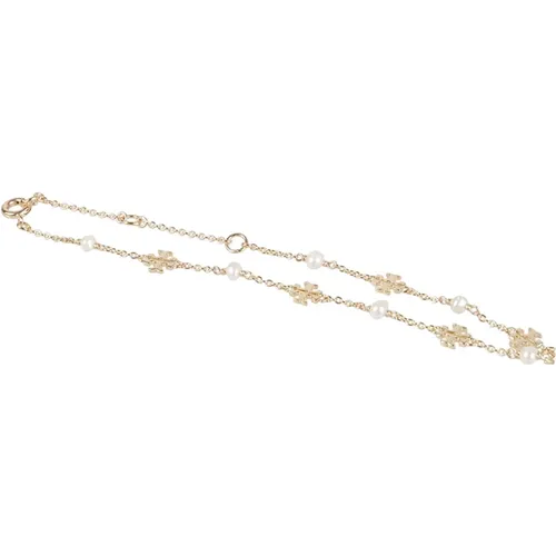 Zarte Kira Pearl Chain Armband , Damen, Größe: ONE Size - TORY BURCH - Modalova