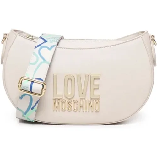 Shoulder Bag with Logo Plaque , female, Sizes: ONE SIZE - Love Moschino - Modalova