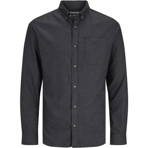 Klassisches Melange Hemd , Herren, Größe: 2XL - jack & jones - Modalova