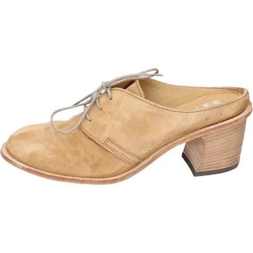 Vintage Elegant Suede Women's Shoes , female, Sizes: 4 UK - Moma - Modalova