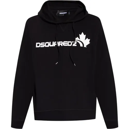 Hooded Sweatshirt with Adjustable Drawstring , male, Sizes: M, XS, L, S, XL - Dsquared2 - Modalova