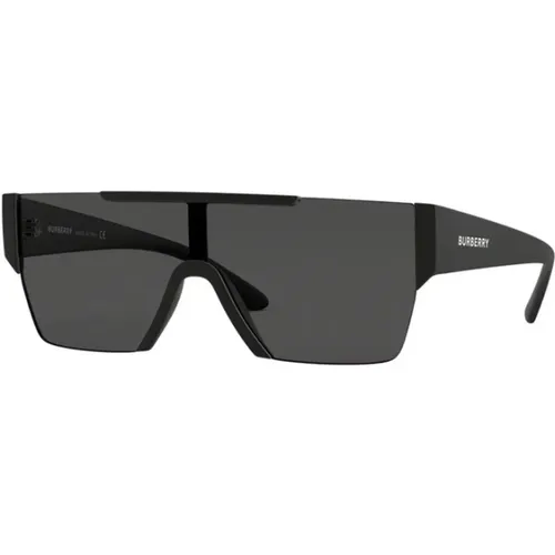 Schwarze Sonnenbrille,Matte Schwarze Sonnenbrille - Burberry - Modalova