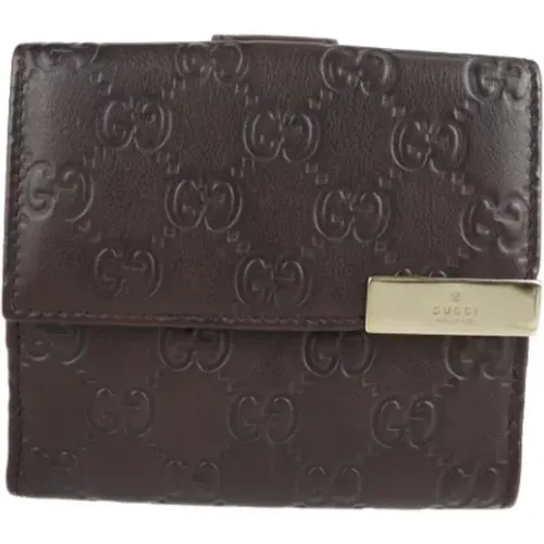 Pre-owned Leather wallets , female, Sizes: ONE SIZE - Gucci Vintage - Modalova