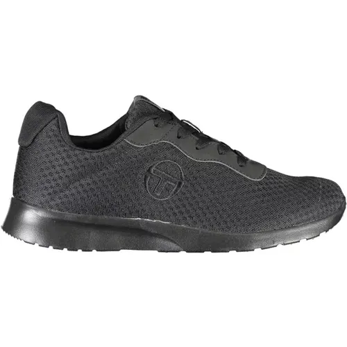 Schwarze Sneakers mit Gesticktem Detail - Sergio Tacchini - Modalova