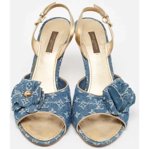 Pre-owned Denim sandals - Louis Vuitton Vintage - Modalova