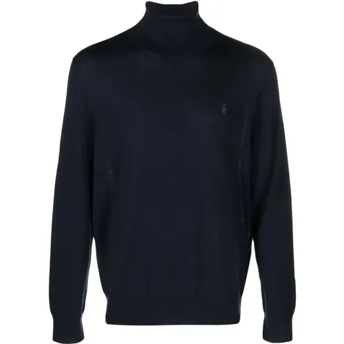Navy Hunter Pullover Sweater , Herren, Größe: L - Ralph Lauren - Modalova