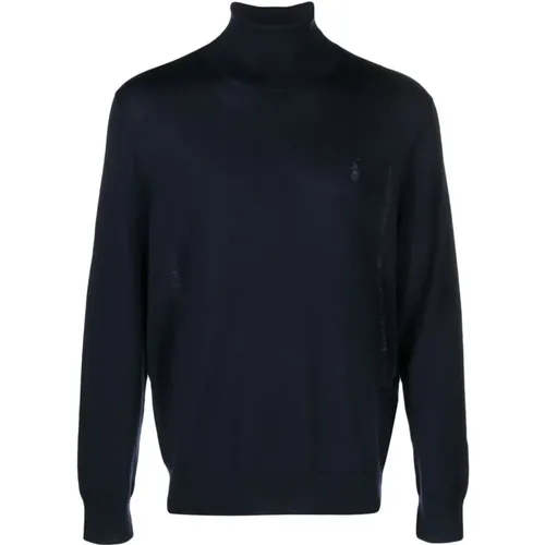 Navy Hunter Pullover Sweater , male, Sizes: L, XL - Ralph Lauren - Modalova