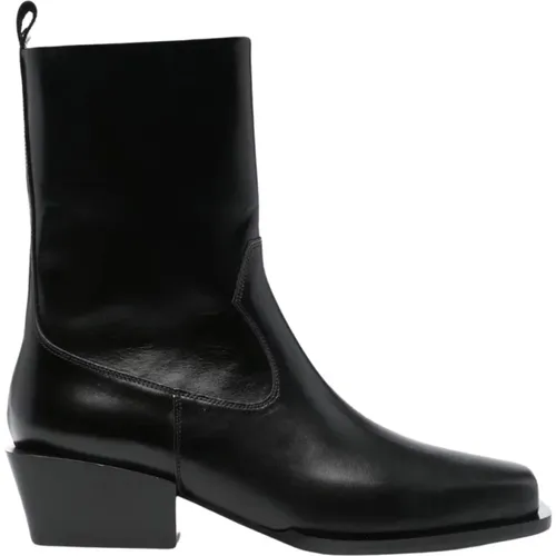 Square Toe Mid Heel Boots , female, Sizes: 6 UK, 5 UK, 8 UK - aeyde - Modalova