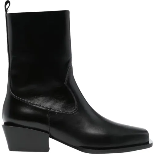 Square Toe Mid Heel Boots , female, Sizes: 6 UK, 7 UK - aeyde - Modalova