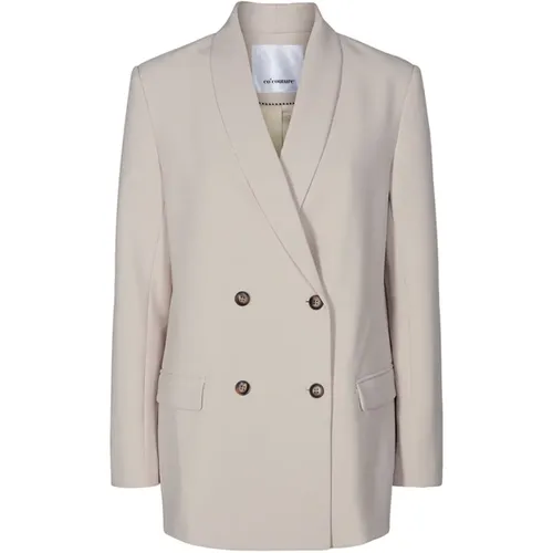 Oversize Blazer mit Einfachem Kragen , Damen, Größe: XS - Co'Couture - Modalova