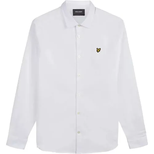 Weißes Baumwollhemd für Männer , Herren, Größe: XL - Lyle & Scott - Modalova