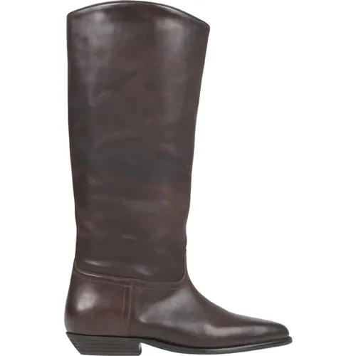 Vintage Banana Shaft Hohe Stiefel - Kaffeebohne , Damen, Größe: 37 EU - Bronx - Modalova