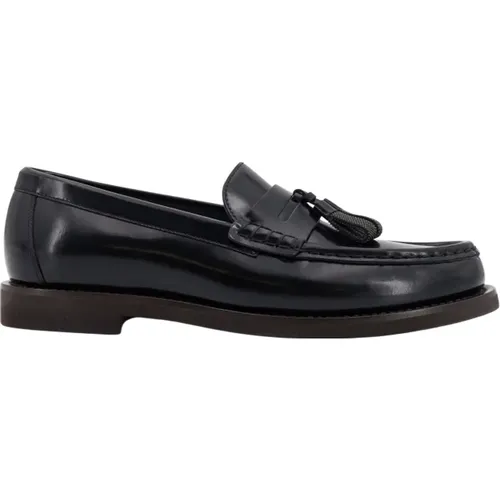 Loafer Shoes with Logo Detail , female, Sizes: 6 UK, 7 UK, 5 1/2 UK, 4 1/2 UK, 4 UK, 3 UK, 5 UK - BRUNELLO CUCINELLI - Modalova
