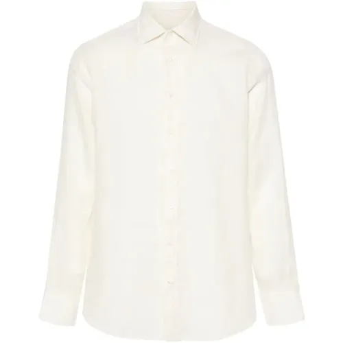 Weißes Herrenhemd,810 Hellblau Hemd,Braunes Hemd - Lardini - Modalova