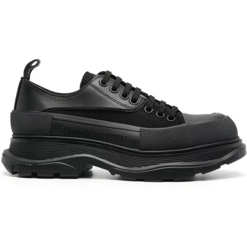 Schwarze Sneakers mit Mesh-Einsätzen , Herren, Größe: 41 1/2 EU - alexander mcqueen - Modalova