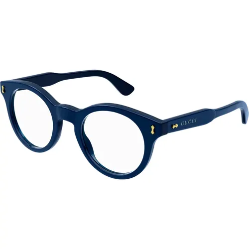 Blaue Brillengestelle , unisex, Größe: 48 MM - Gucci - Modalova