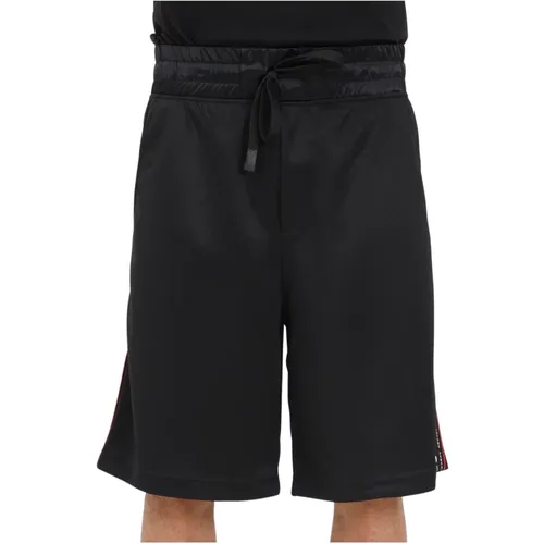 Schwarze lässige Shorts für Männer , Herren, Größe: XL - Versace Jeans Couture - Modalova