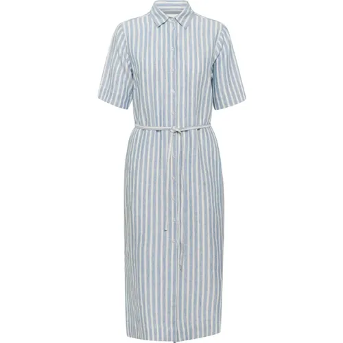 Stripe Dress with Shirt Collar , female, Sizes: XS, L, M, S, XL, 2XS, 2XL - Part Two - Modalova