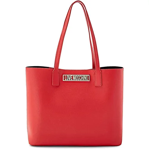 Stilvolle Ledertasche Love Moschino - Love Moschino - Modalova