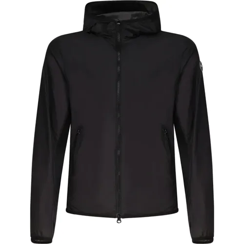 Technical Fabric Hooded Jacket Zip Closure , male, Sizes: L - Colmar - Modalova