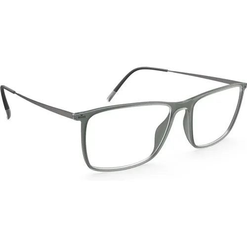 Illusion Lite Fullrim Sonnenbrille Cool Grey , unisex, Größe: 55 MM - Silhouette - Modalova