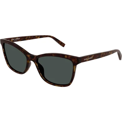 Dark Havana/Grey Sunglasses SL 508 - Saint Laurent - Modalova