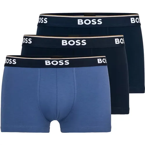 Elegant Black Blue Trunks Men , male, Sizes: S, M, L, XL - Boss - Modalova