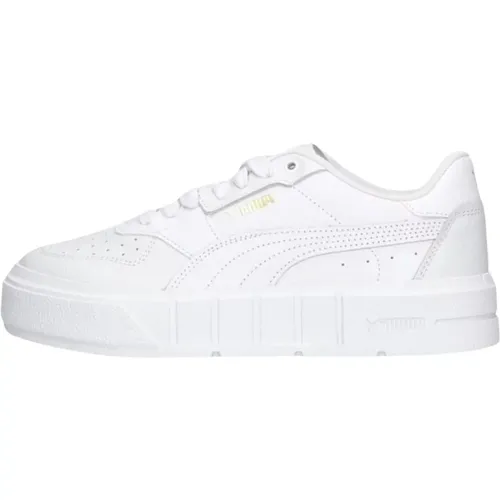 Weiße Low Top Plateau Sneakers , Damen, Größe: 37 EU - Puma - Modalova