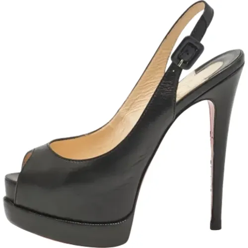 Pre-owned Leather heels , female, Sizes: 3 1/2 UK - Christian Louboutin Pre-owned - Modalova