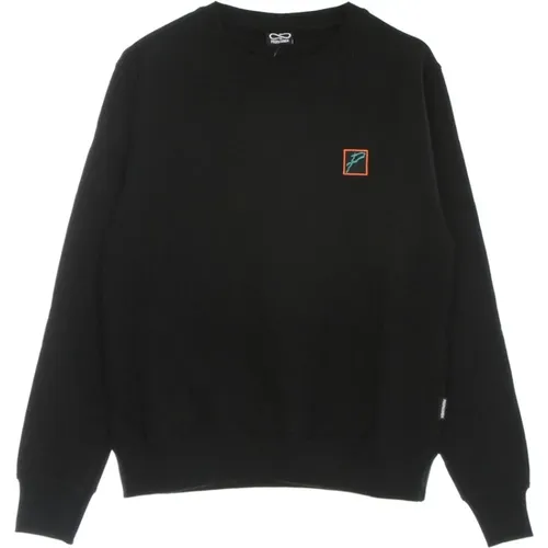 Schwarzer Crewneck Sweatshirt mit Logo-Print , Herren, Größe: L - Propaganda - Modalova