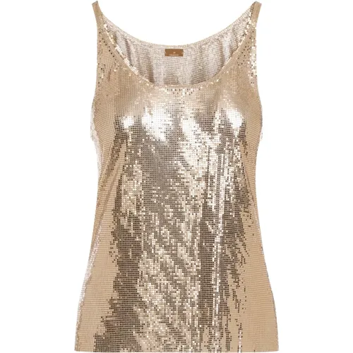 Metallic Topwear Elevate Wardrobe Style , female, Sizes: XS - Paco Rabanne - Modalova