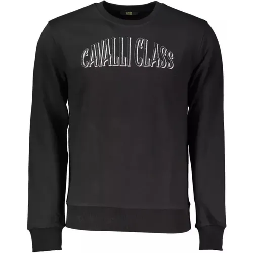 Eleganter Bestickter Schwarzer Pullover - Cavalli Class - Modalova