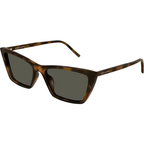 Mica Thin Sonnenbrille , Damen, Größe: 54 MM - Saint Laurent - Modalova